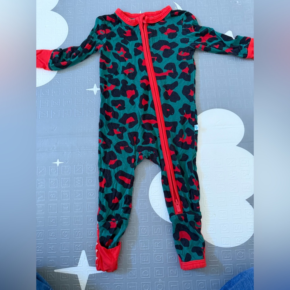 Posh peanut zippie. Size 3 to 6 months.